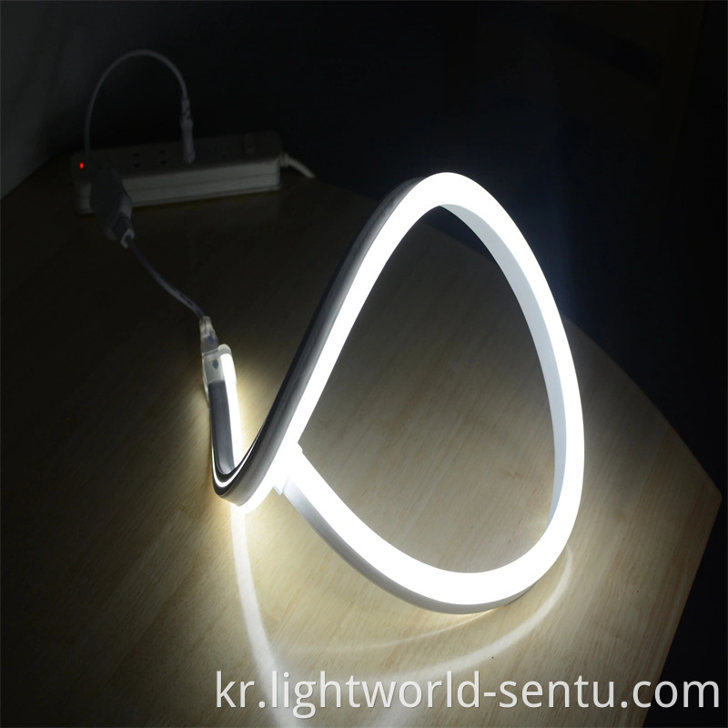 230V 단일 컬러 PVC LED 네온 플렉스 25*13mm